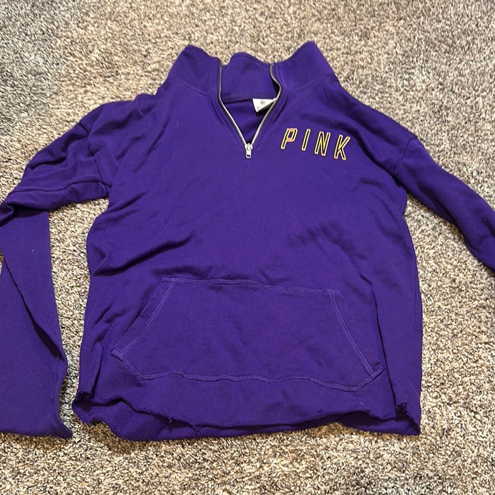 Victoria's Secret Vikings Purple Zip-Up Hoodie Size S